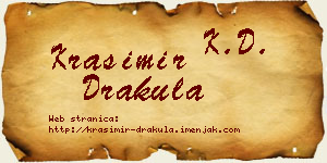 Krasimir Drakula vizit kartica